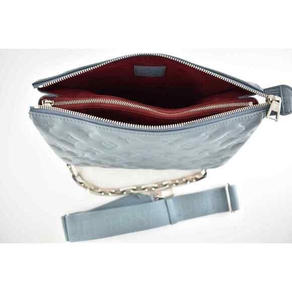 Louis Vuitton Coussin PM Blue Glacier Silver Chain Strap Shoulder Crossbody Bag - Picture 12 of 12